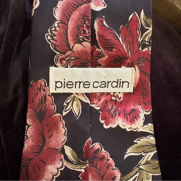 Vintage Pierre Cardin  Men’s Flower Neck Tie - Picture 2 of 2